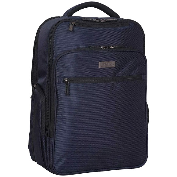 LOT 2 Kenneth Cole Reaction Brooklyn Commuter 16" Backpack - Navy and Charcoal - Picture 5 of 15